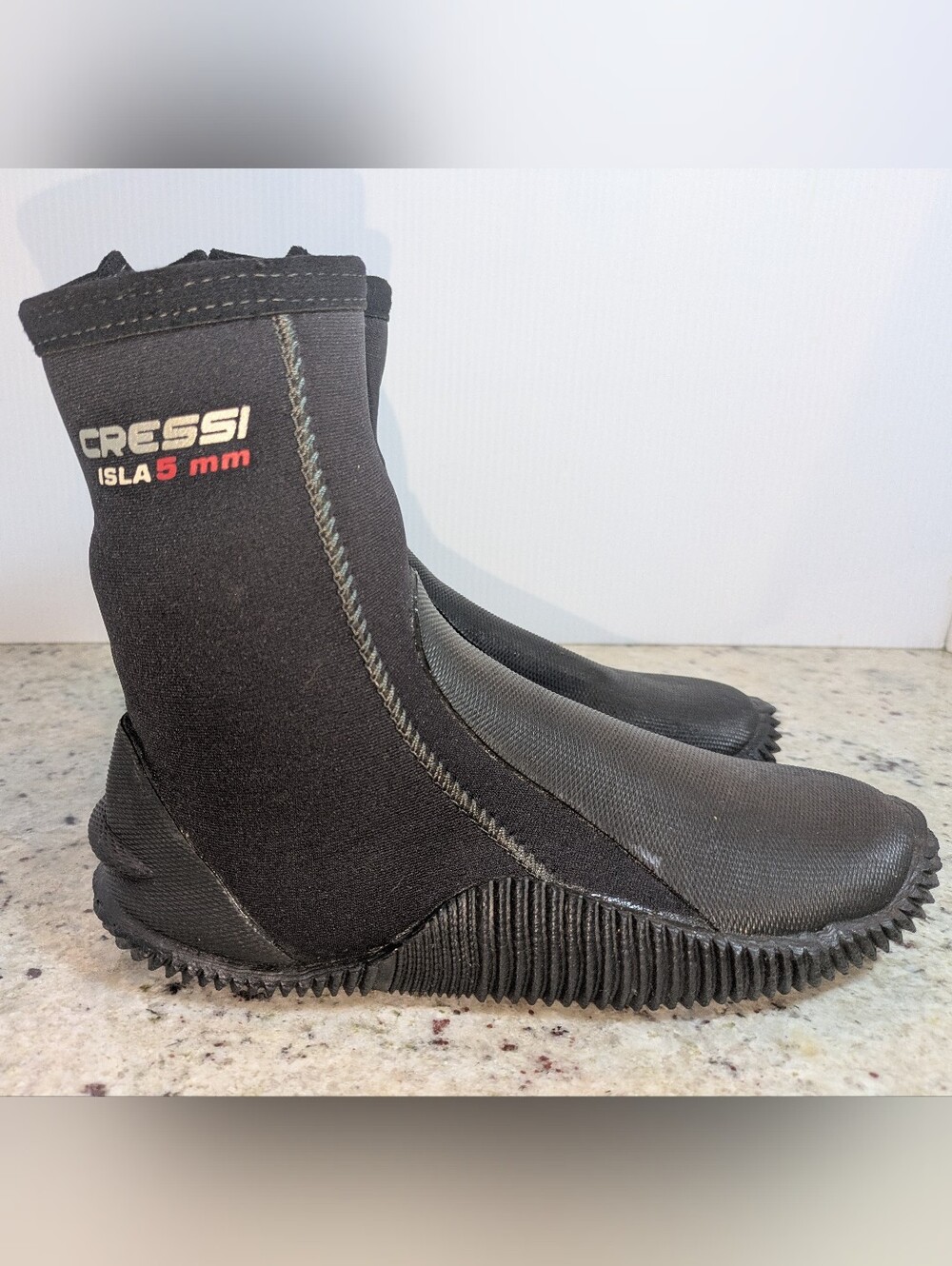 Cressi Isla 5mm Neoprene Dive Boots Black Scuba Water Shoes M6 W7